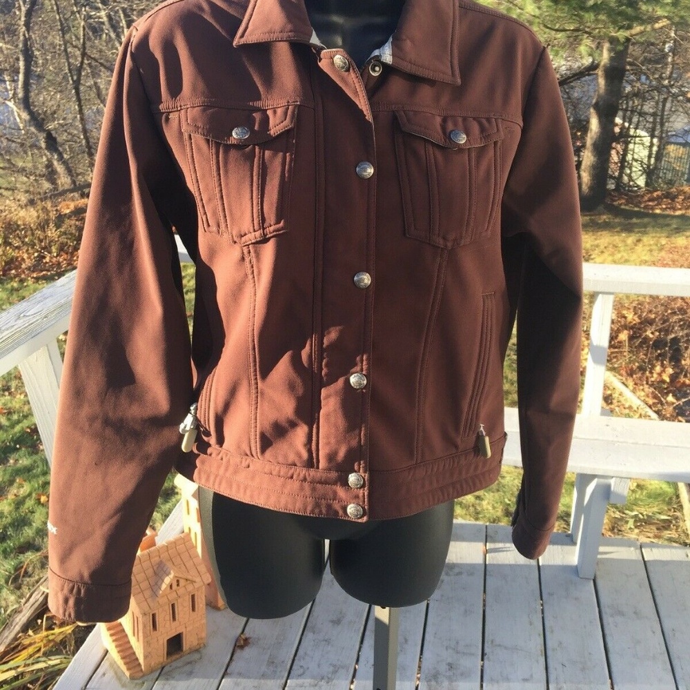 North Face womans jacket size small brown zip up
